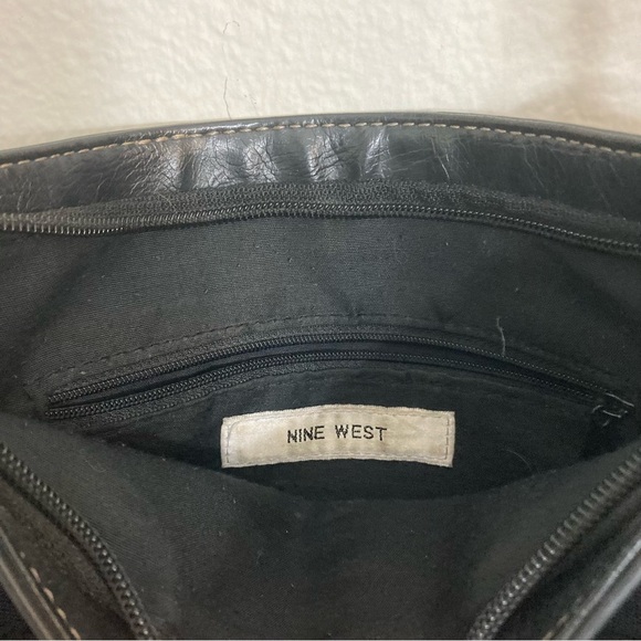 Nine West Satchel Purse - Black - 9"x9" - Picture 3 of 11